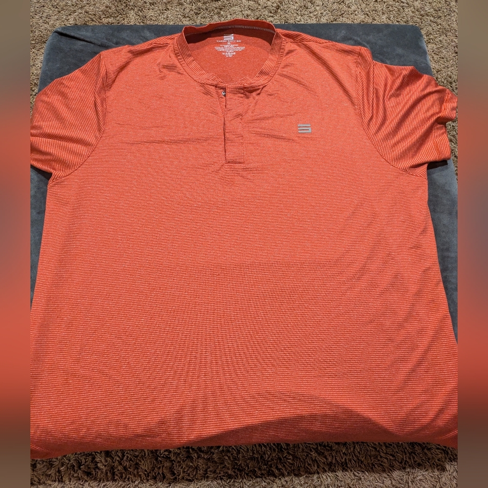 Three Sixty Six Men's Golf Collarless Shirt XL
